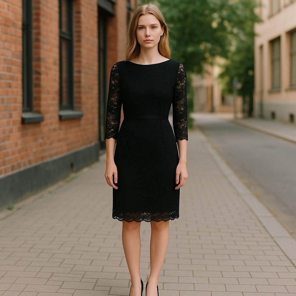 The Limited Lace Sheath Black Dress in Size 4 - Picture 13 of 13